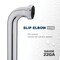 Everflow Slip Elbow for Tubular Drain Applications, 22GA Chrome Plated Brass 1-1/4"x8" 1198 - alternate 3